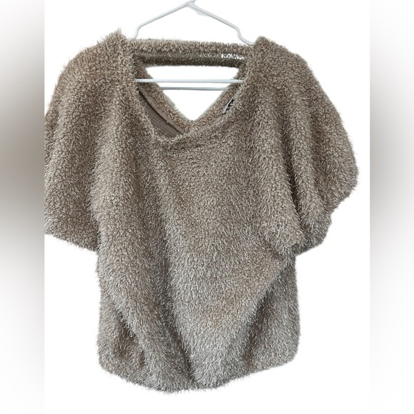 Tempted Hearts Sweaters - Tempted Hearts V-Neck Sweater in Soft Tan
